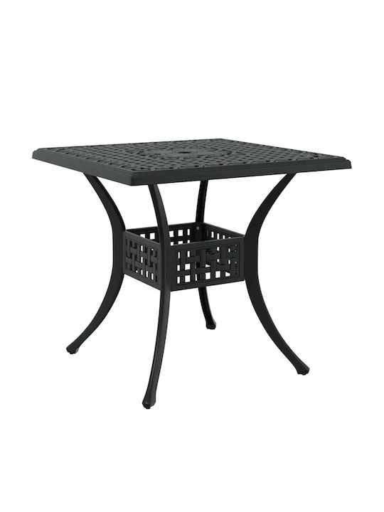 Dining Room Set for Small Outdoor Spaces 3 Pieces Black