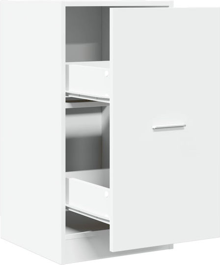 Büroaufbewahrungsschublade aus Holz & Metall Sonoma 40x41x77,5cm