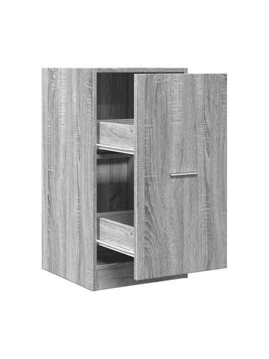 Vidaxl General Purpose Drawer Unit Grey Sonoma 40x41x77.5cm Engineered Wood 1 Piece Grey