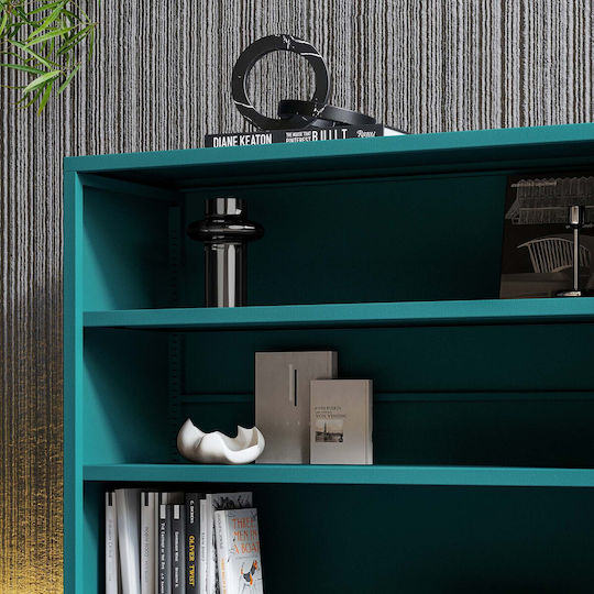Modern Luca Sea Bookcase Turquoise 100x90x35cm