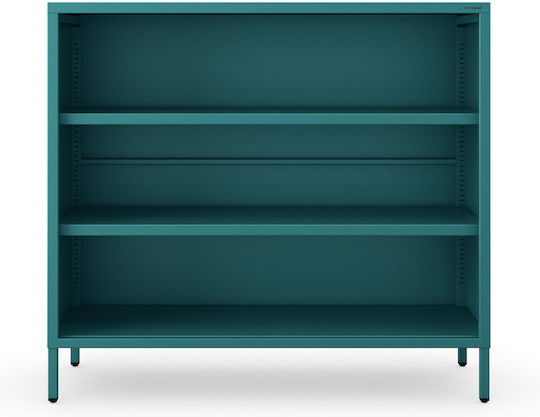 Modern Luca Sea Bookcase Turquoise 100x90x35cm
