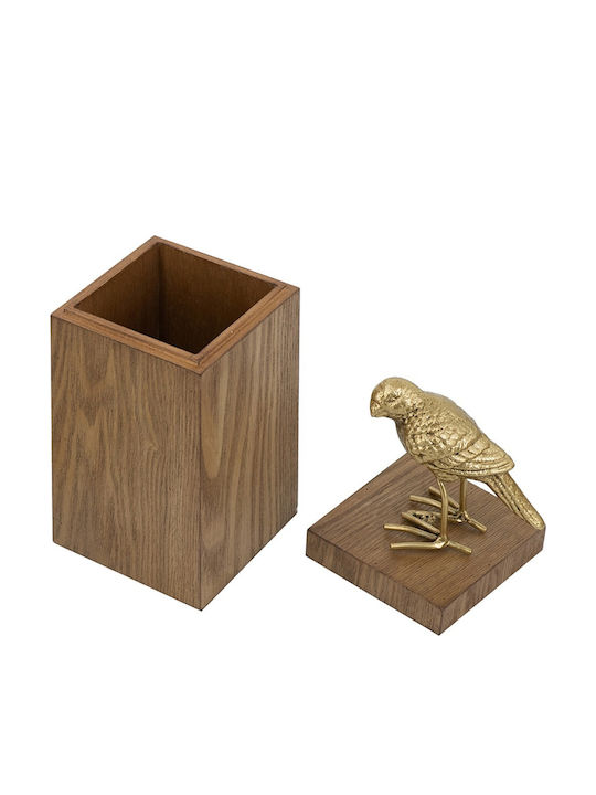 Artekko Κουτί Κοσμημάτων Καφέ 10x10x30cm