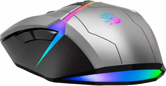 A4Tech W60 Max RGB Геймърска Мишка Gun Grey
