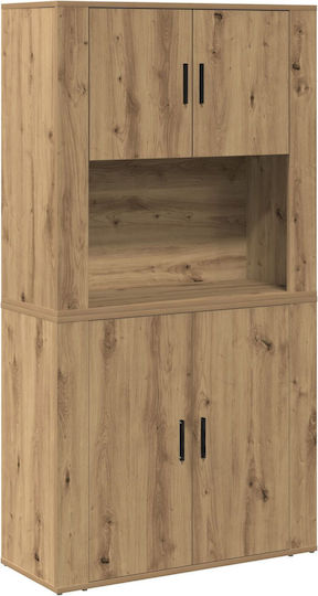 Ντουλάπι Γραφείου Ξύλινο Δρυς 80x33x150cm