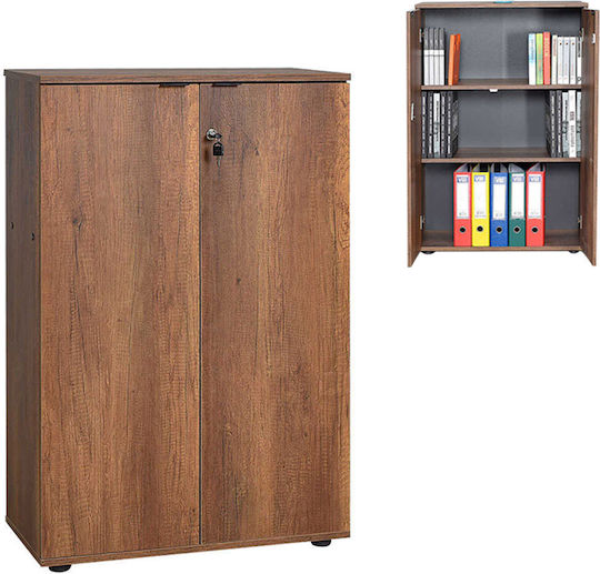 Cabinet de Birou Rio cu Cheie & Sertare Nuci 72x34x109cm