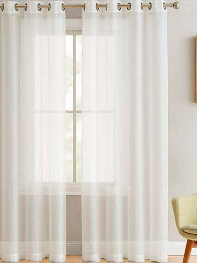 Palamaiki Vorhang mit Grommet Bele Ecru 140x260cm