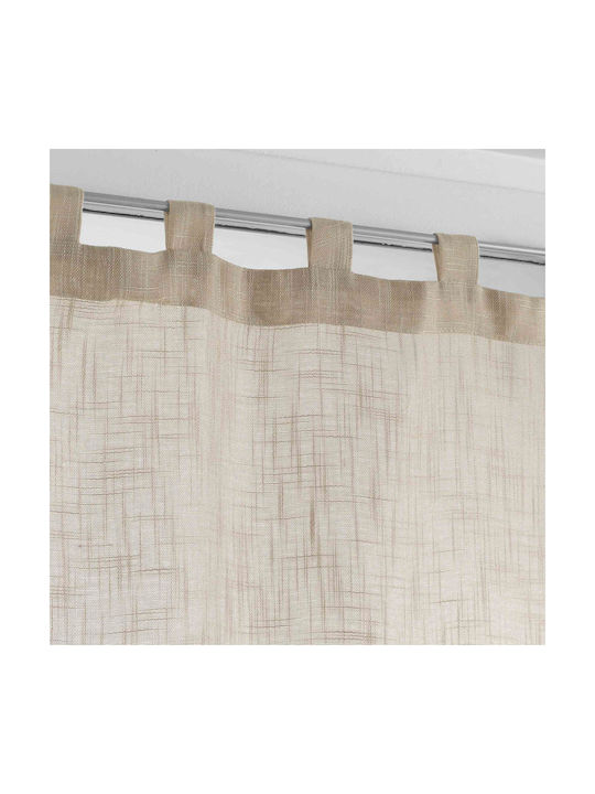 Douceur d'Intérieur Haltona Brown Window Curtain Set with Pencil Pleat 60x160cm