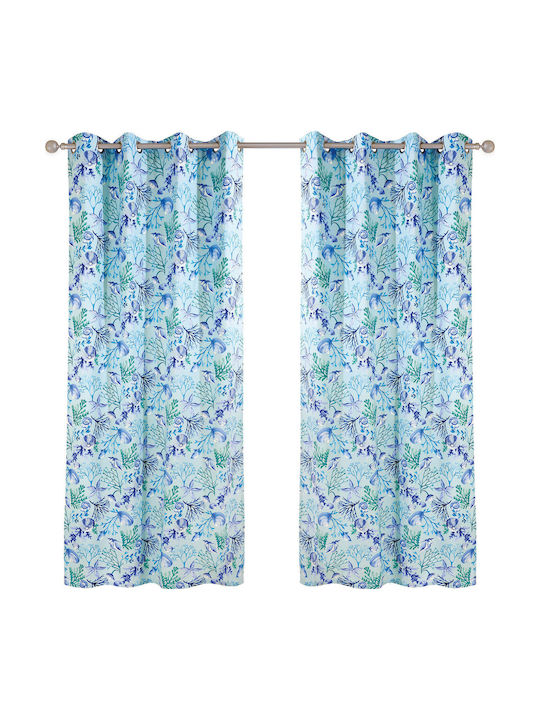 Das Home Vorhang mit Grommets 2102 Hellblaue 140x260cm