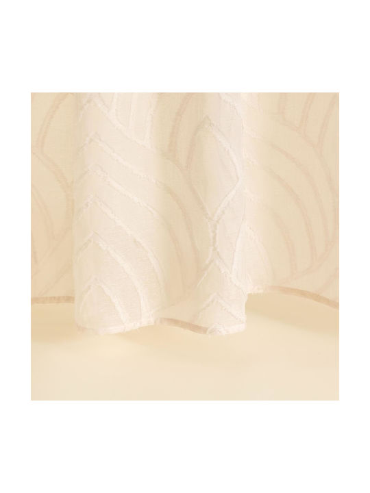 Draperie Easy Home Bugle 270x140cm Bej cu Bandă