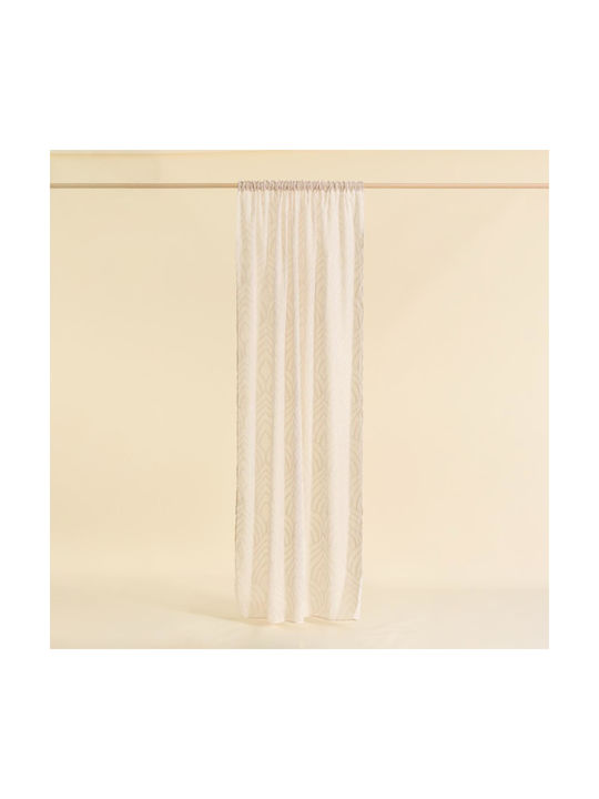 Draperie Easy Home Bugle 270x140cm Bej cu Bandă