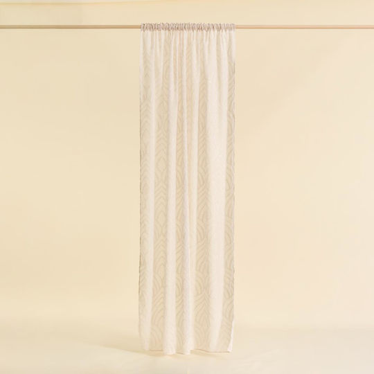 Easy Home Пердета с Плик с Писалка Бежови 140x270см