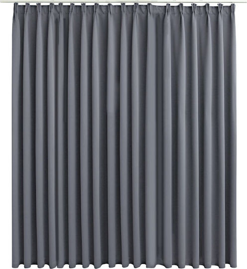 vidaXL Vorhang mit Bleistiftfalten Grau 290x245cm