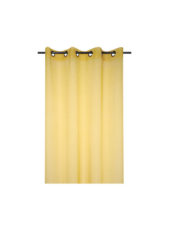 Vorhang mit Grommet S-F Monna Gelb 140x280cm
