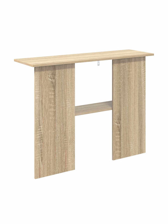 Wooden Console Table Sonoma Oak L100xW30xH75cm