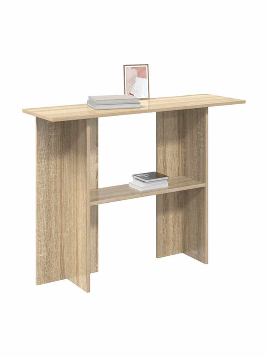Wooden Console Table Sonoma Oak L100xW30xH75cm