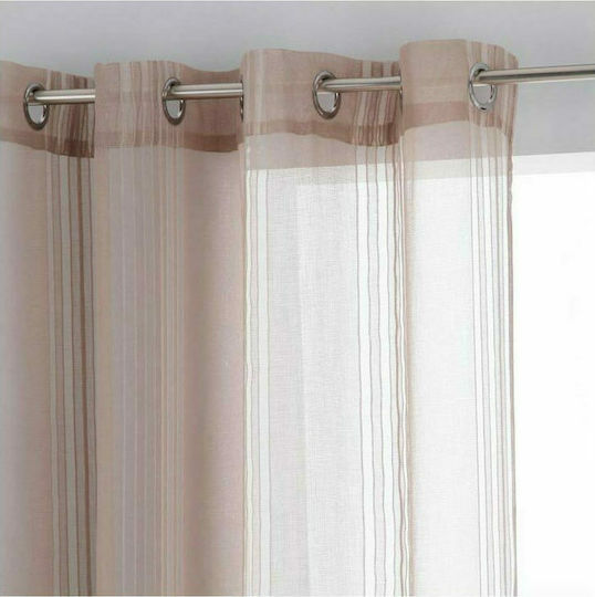 Atmosphera Lisa Cu Capse Bej 140x240 Cm Atmosphera Lisa Cu Capse Bej 140x240 Cm