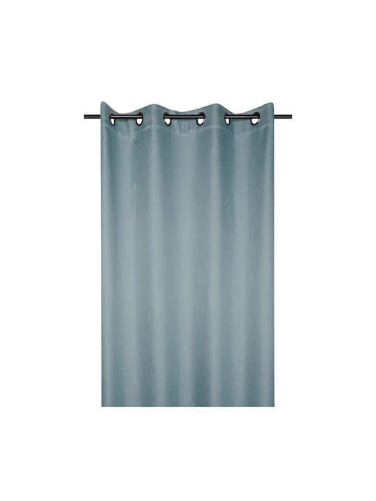 Curtain with Grommets S-F Copenhague Aqua 140x260cm