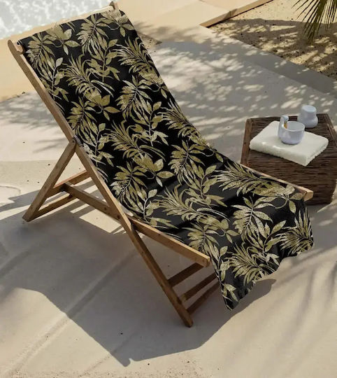 Nima Πετσέτα Microfiber Σώματος Διπλής Όψεως Μαύρη 160x80εκ.