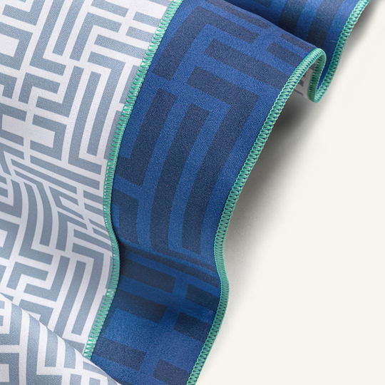 Guy Laroche Mikrofasertuch Körper Doppelseitig mit Etui Blau 180x90cm