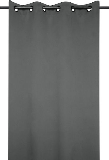 Κουρτίνα Παραθύρου με Τρουκς S-F Notte Anthracite 135x180εκ.