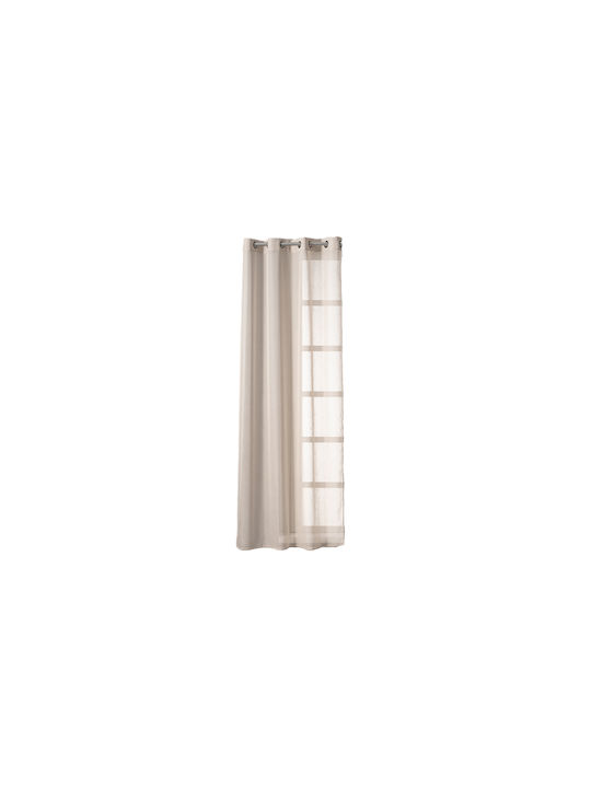 Easy Home Vorhang mit Grommet Mandolin Beiges 140x260cm