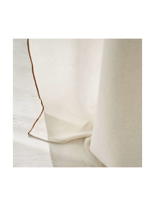 Gofis Home Κουρτίνα με Τρέσα Καφέ 140x280εκ.