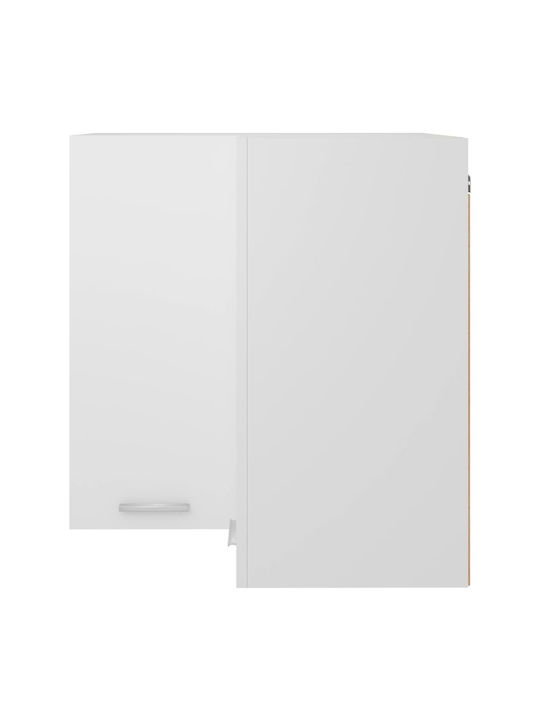 Corner Cabinet Wall White 57x57cm