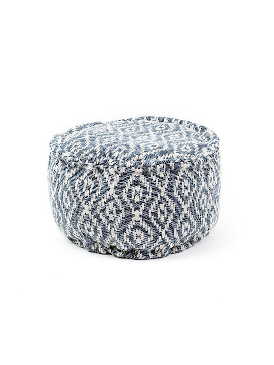 Bean Bag Stool Waterproof Cotton Blue 50x50x30cm