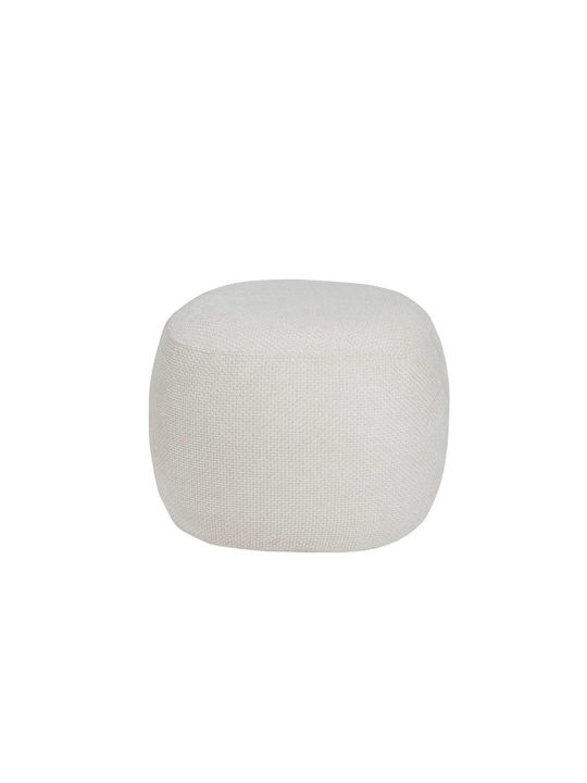 Πουφ Σκαμπό Audry White 60x60x41cm