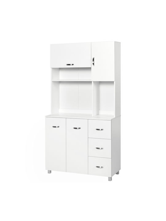 Coloană de Bucătărie Alb 100x39.5x183.5buc