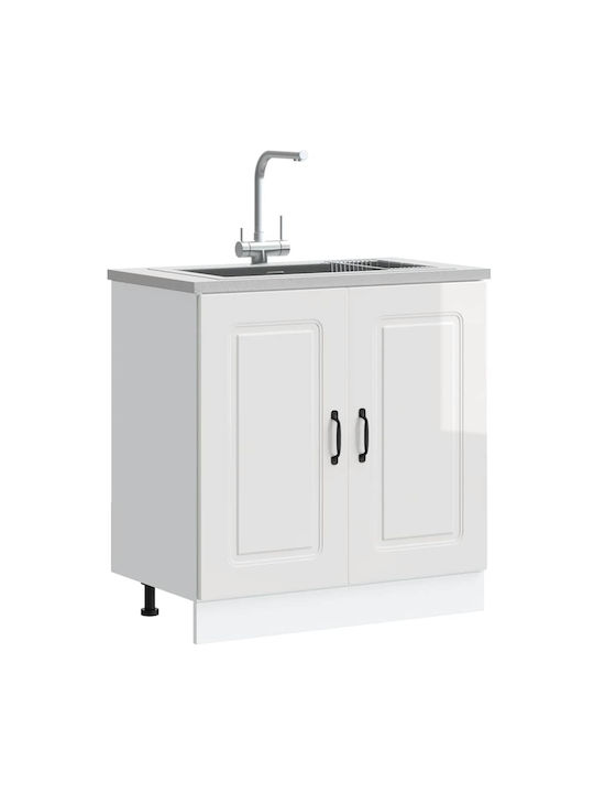 Kalmar Sink Cabinet White 80x46x81.5pcs