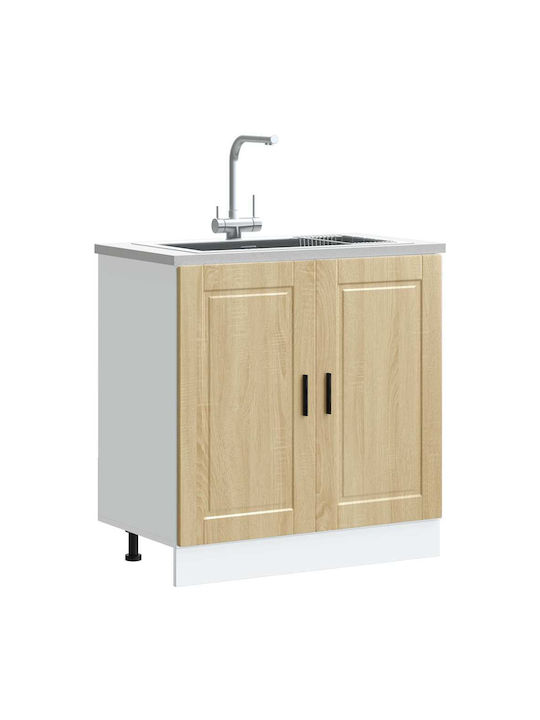 Sink Cabinet Oak Sonoma 80x46x81.5pcs
