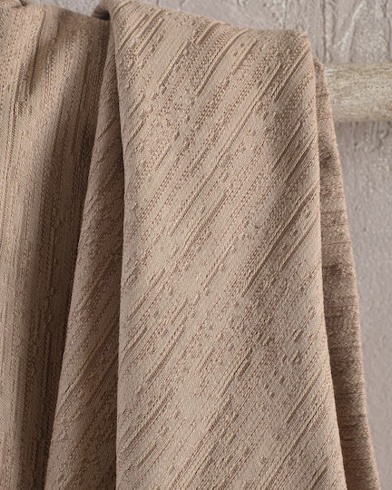 Rythmos Toris Sofa Throw 2 Seater 2 Sides Jacquard 180x240cm Beige