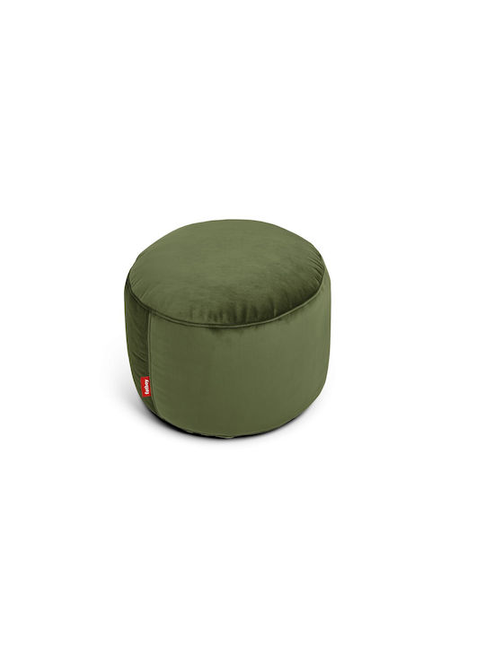 Πουφ Hocker Point Velvet Recycled Recycled Deep Green 50x50x35cm