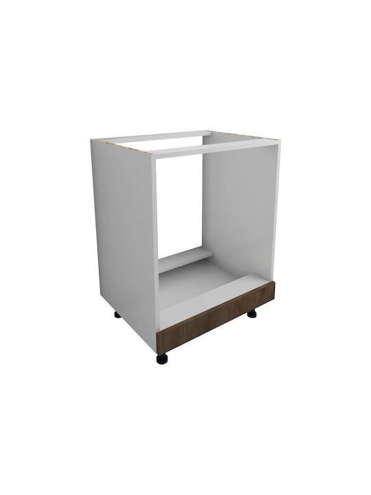 Karo Dulap Inferior pentru Cuptor Stejar Bronz/alb 60x50x80buc