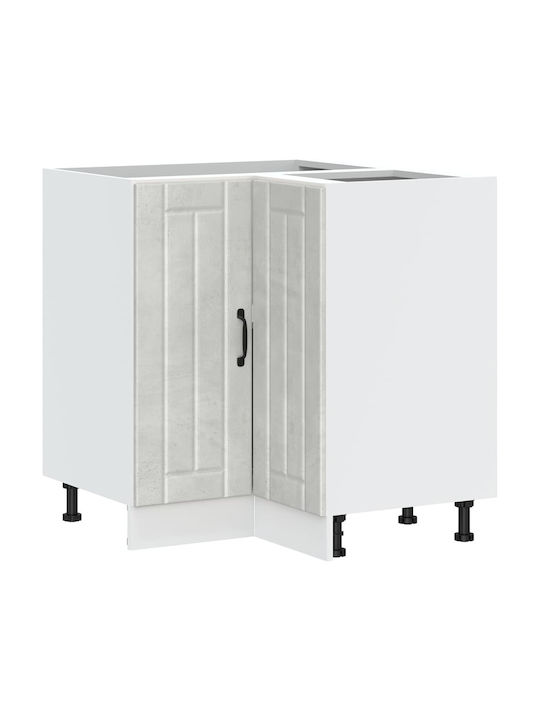 Lucca Corner Cabinet Wall Concrete Grey 75.5x75.5x81.5pcs