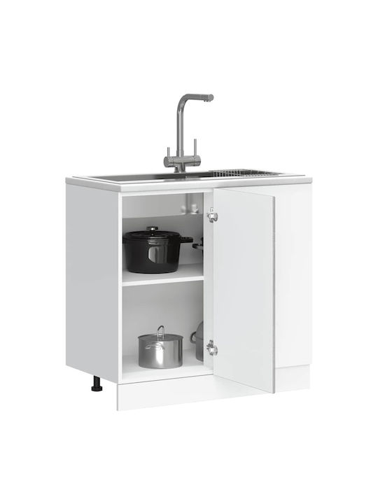 Sink Cabinet Gray Sonoma 80x46x81.5pcs