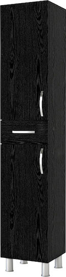 Selina Στήλη Κουζίνας Sencron Black 35x31x179εκ.