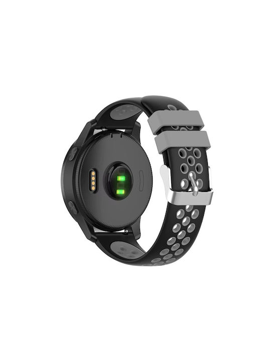 Λουράκι Μαύρο (Galaxy Watch4/5/6/7/FE/4 Classic/6 Classic/5 ProForerunner 55/245/645 / Vivoactive 3/5/HR / Venu Sq 2Huawei Watch GT2 / GT3 (42mm) / GT3 Pro (43mm)Amazfit GTS 2 / GTS 2 Mini / GTS 2e)