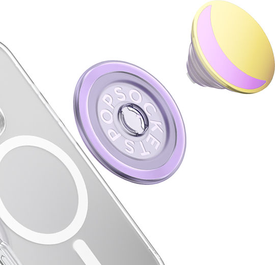 Popsockets Smartphone Popgrip Premium Enamel Waxing Solid Fixing Purple