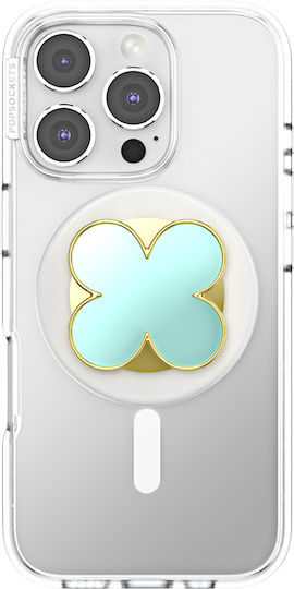 Popsockets Smartphone Popgrip Premium Enamel Clover Pattern Solid Fixing Green