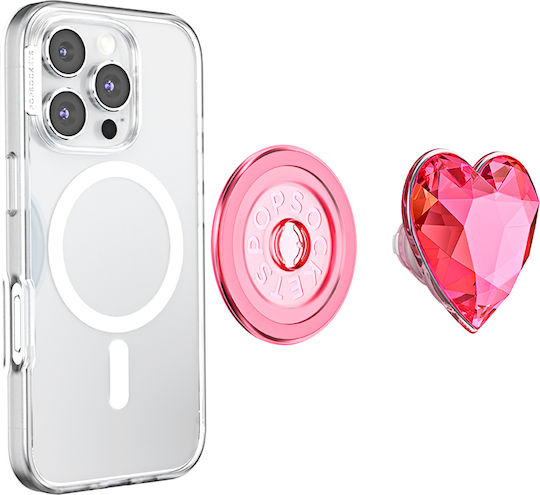Popsockets Smartphone Popgrip Premium Magsafe Stand Selfie Crystal Effect Pink