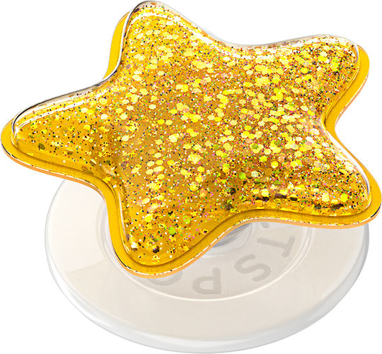 Popsockets Smartphone Popgrip Premium Magsafe Glitter Star Effect Golden