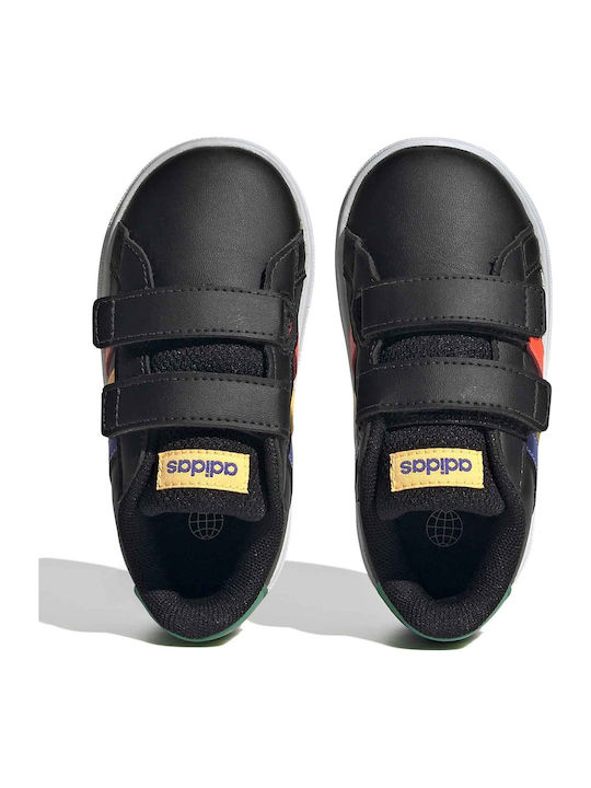 Grand Court GRAND COURT 2.0 Kids Sneakers with Scratch Black