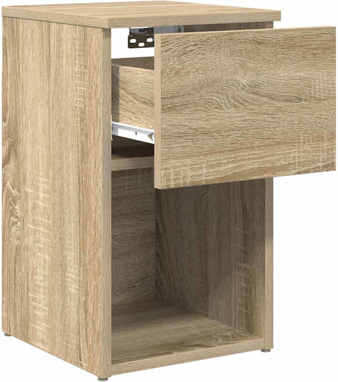 Nachttische Holz Beiges 2Stücke 29x31.5x49cm