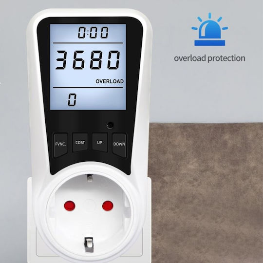 Digital Meter Socket Sinotimer 230v 16a 3680w Display W Kwh V A Hz Dds109l