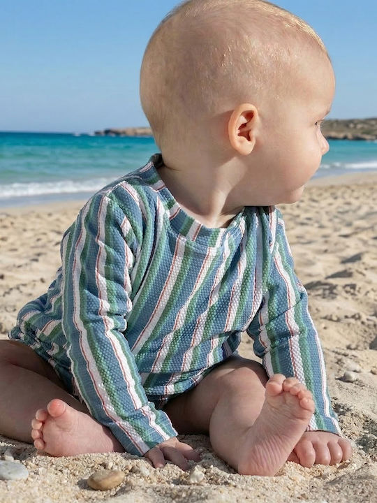 Walking Mum Παιδικό Μαγιό Μπλούζα Τιρκουάζ