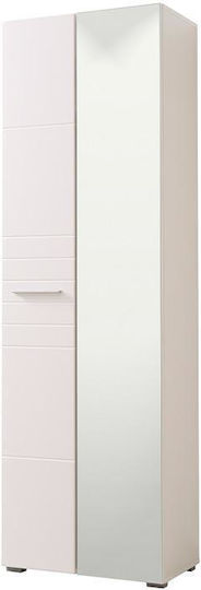 Beny 2K OG Έπιπλο Εισόδου με Καθρέπτη / Παπουτσοθήκη & Ντουλάπα Λευκό 60x35x192.5εκ.
