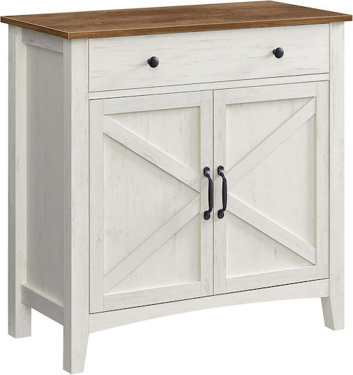 Entry Furniture Rustic White and Brown 40x80x80cm Entry Furniture Rustic White and Brown 40x80x80cm