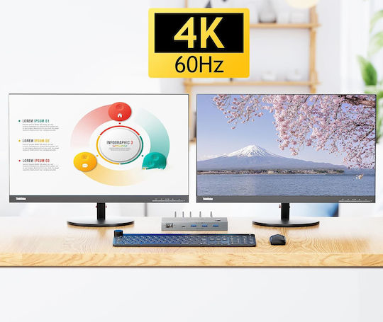 B0F8B8W4TW KVM & Data Switch με USB-C / USB 3.0 / USB / HDMI